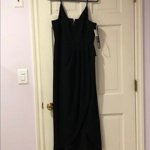 Black dress floor length
